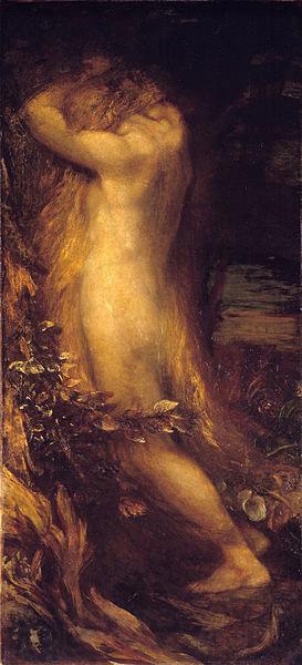 george frederic watts,o.m.,r.a. Eve Repentant Spain oil painting art